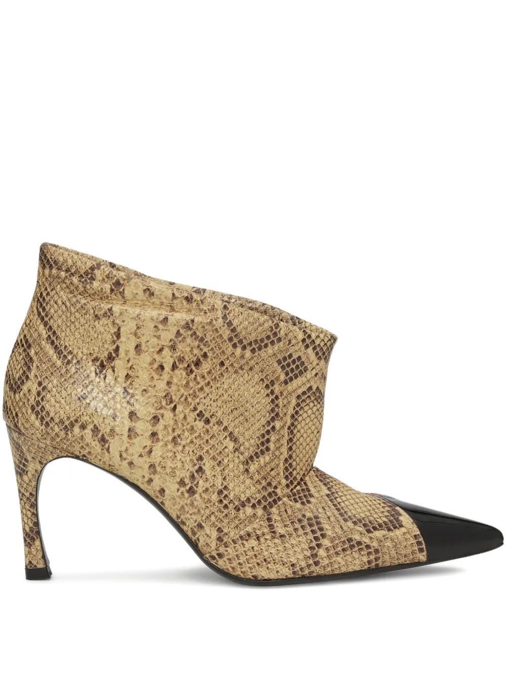 ROTATE BIRGER CHRISTENSEN pointed-toe Leather Boots | Neutrals | FARFETCH UK | Farfetch Global