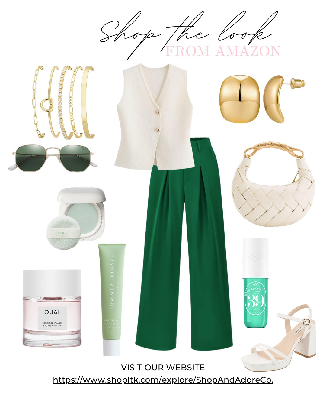 Neutral outfit with a pop of color 💚
Sharing this Amazon shop the look featuring affordable fashion finds, accessories, beauty favorites, and everyday essentials all in one outfit.”l

amazon outfit ideas
amazon fashion finds
amazon shop the look
affordable outfit inspiration
amazon accessories
everyday style
ltk amazon finds

#AmazonFashion
#AmazonFinds
#ShopTheLook
#AffordableStyle
#LTKFinds
#AmazonOutfit
#OutfitInspiration
#LTKStyle


#LTKWorkwear #LTKootd