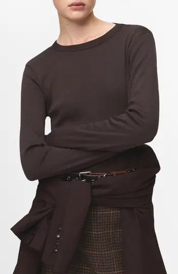 Long Sleeve Cotton Rib T-Shirt | Nordstrom