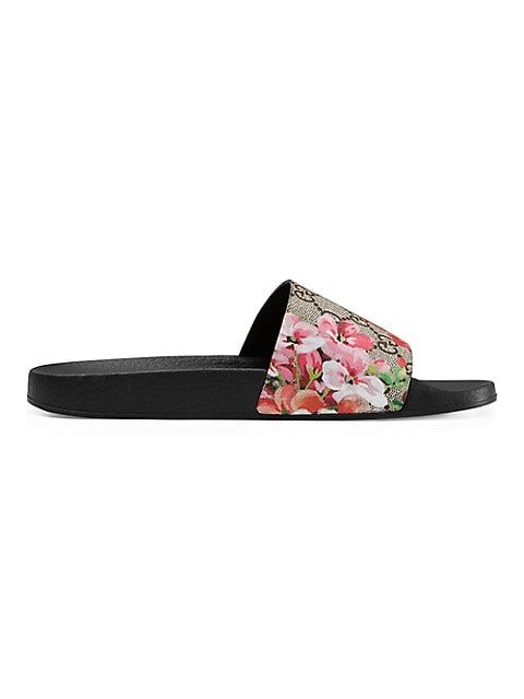 Gucci GG Blooms Supreme Slide Sandals | Saks Fifth Avenue