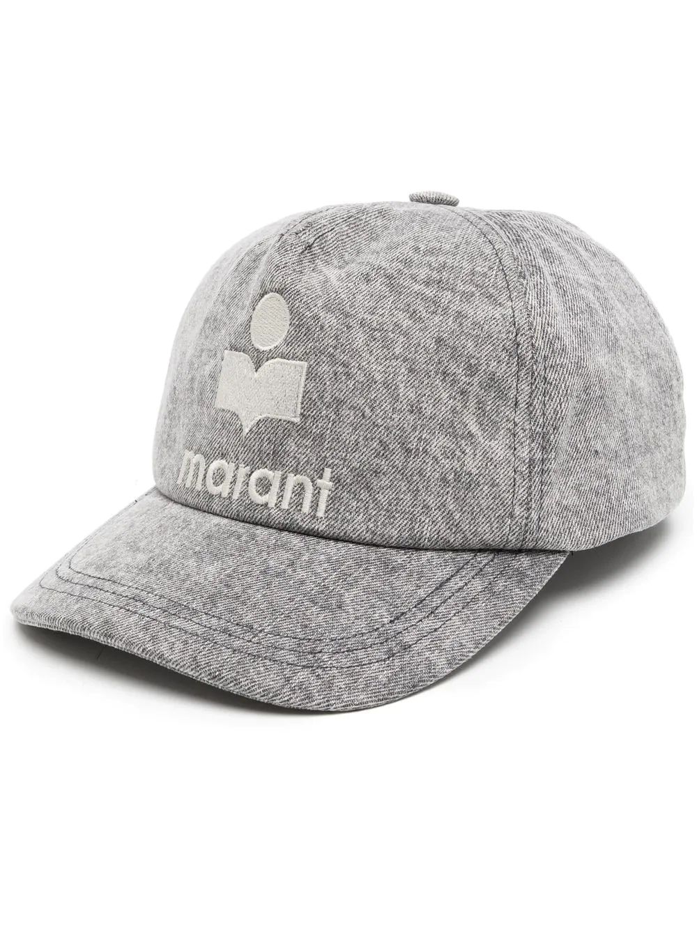 MARANT embroidered-logo baseball-cap - Farfetch | Farfetch Global