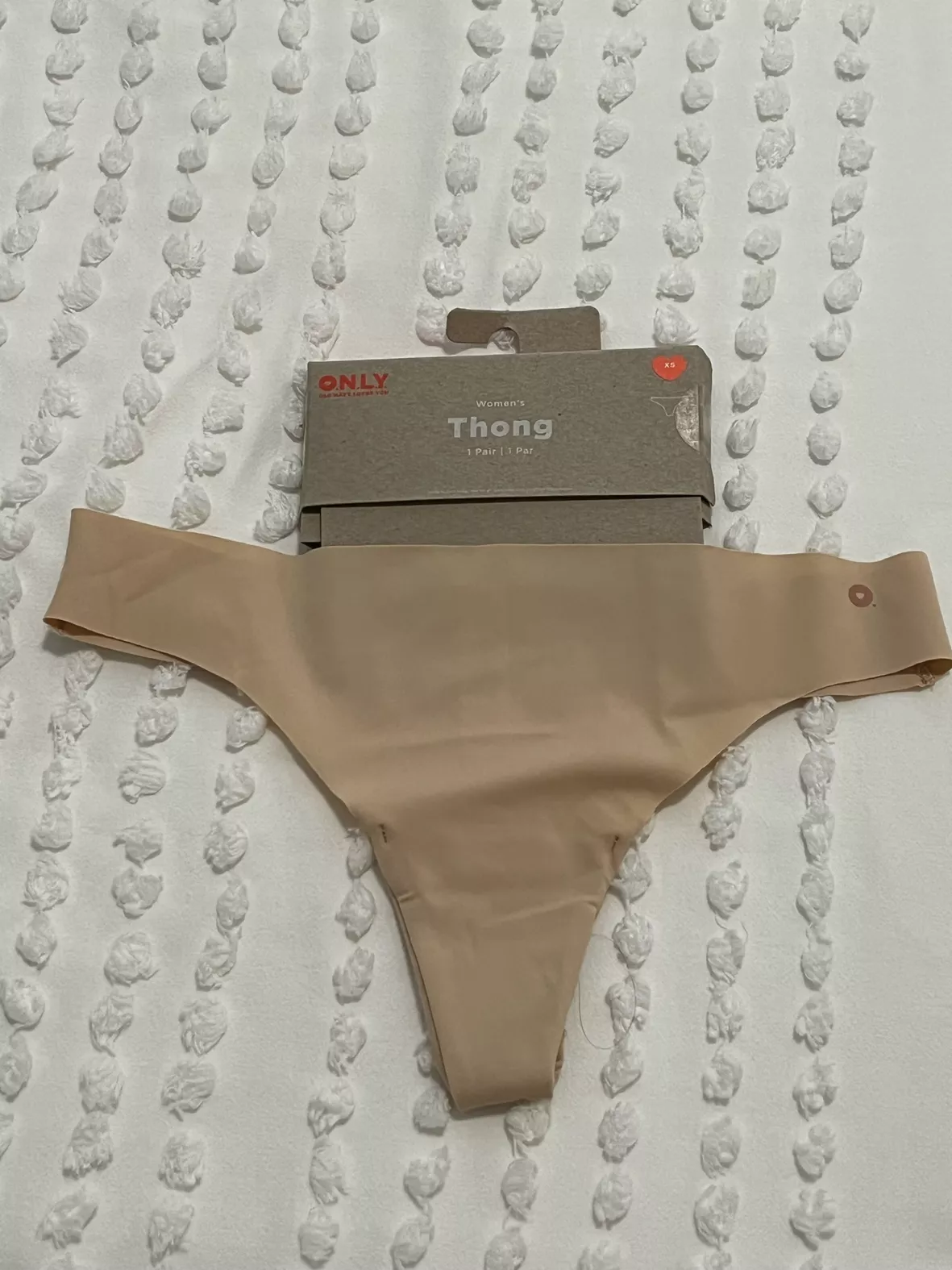 Soft-Knit No-Show Thong Underwear for Women