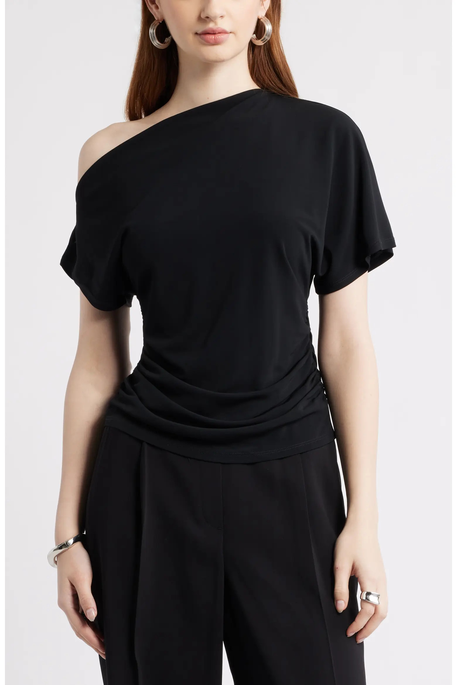 One Shoulder Drape Knit Top (Women) | Nordstrom | Nordstrom