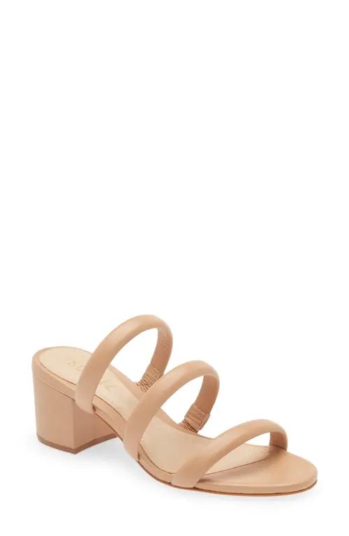 Schutz Olly Block Heel Sandal in Honey Beige at Nordstrom, Size 5.5 | Nordstrom