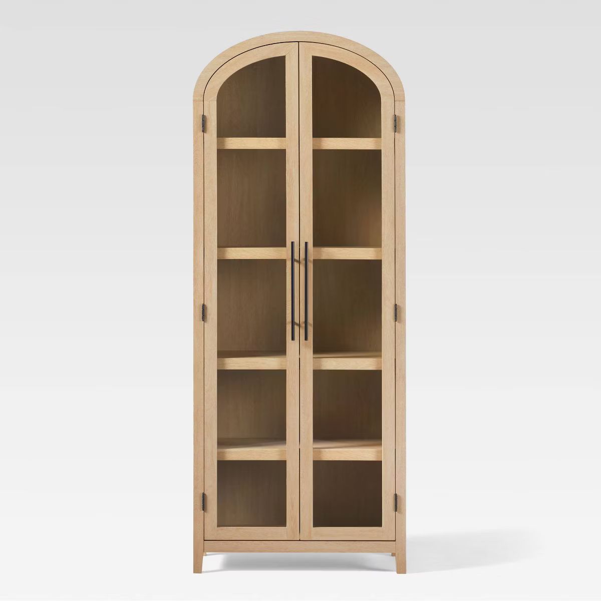 Saracina Home 76" 5 Shelf Arched Bookcase Cabinet | Target