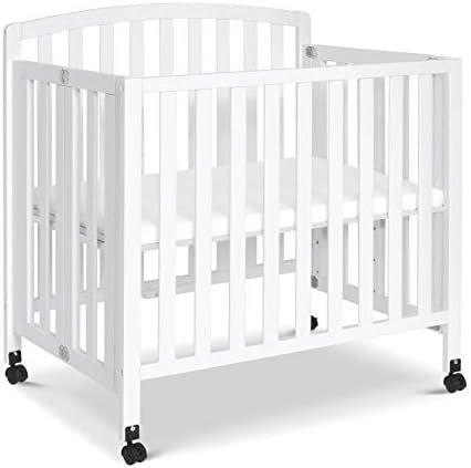 DaVinci Dylan Folding Portable 3-in-1 Mini Crib and Twin Bed in White, Greenguard Gold Certified | Amazon (US)