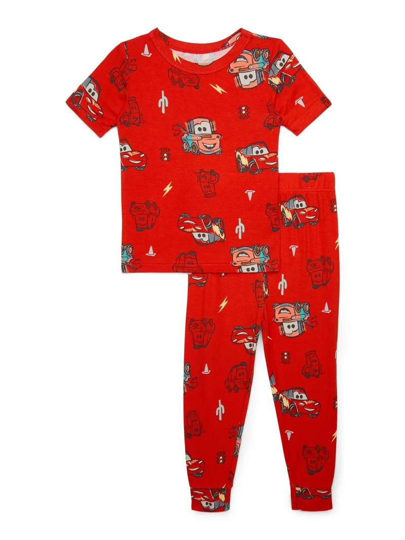 Character Toddler Viscose Unisex 2-Piece Pajama Set, Sizes 12M-5T | Walmart (US)