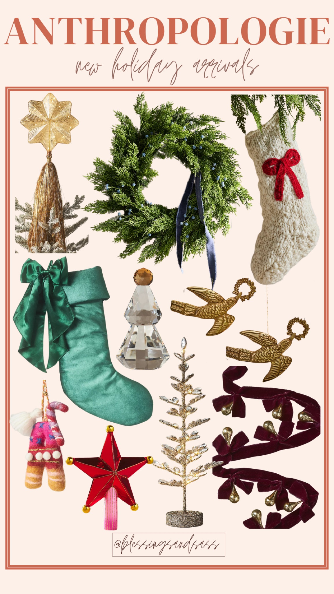New Anthropologie Holiday Arrivals! 

Holiday, Christmas, holiday decor, Christmas decor, seasonal home, holiday home, home decor, seasonal decor, Christmas tree topper, wreath, stockings, ornaments, garland, decorative home 



#LTKSeasonal #LTKHoliday #LTKHome