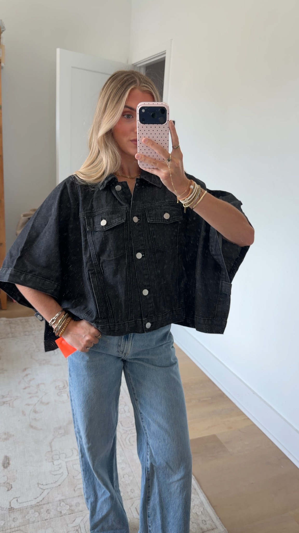 Amazon size small Tankaneo Womens Jean Jacket Oversized Cropped Denim Cape Jacket
Fall Trendy, Cape Outwear, with Pockets

#LTKootd #LTKSaleAlert #LTKdayinmylife