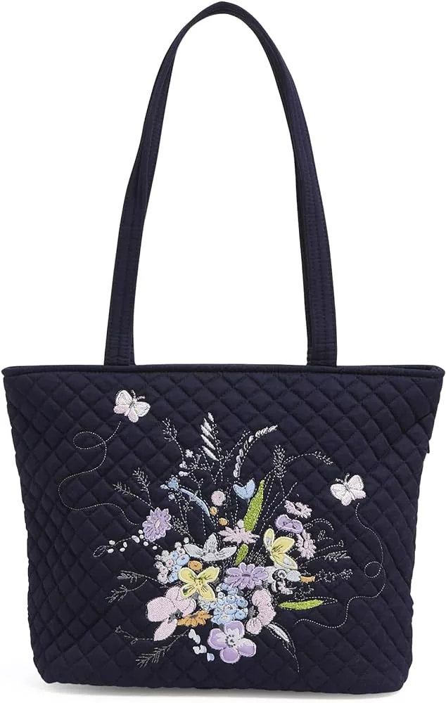 Vera Bradley Women's Cotton Small Vera Tote Bag | Amazon (US)