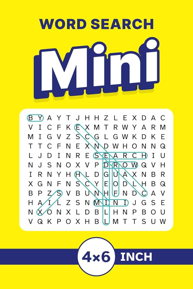 Word Search Mini 4x6 Inch: Pocket, Purse and Travel Size – A Small Book of Compact, Themed Puzz... | Amazon (US)