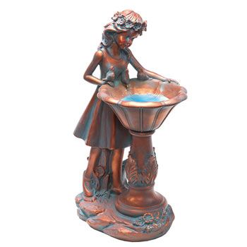 Solar Garden Girl Statue | Garden Decor for Sale | Breck's | Brecks