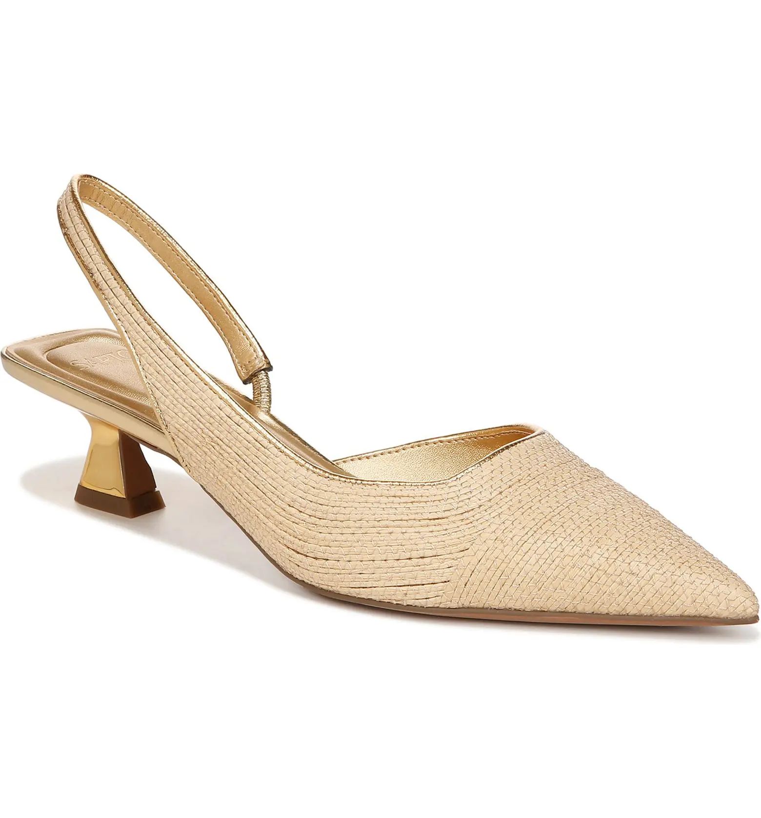 SARTO by Franco Sarto Devin Kitten Heel Slingback Pump (Women) | Nordstrom | Nordstrom