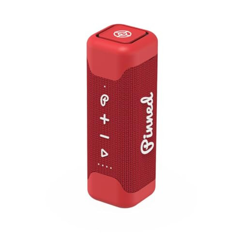 Pinned The Sound Stick Speaker - 100% Waterproof Shower Speakers - Magnetic, Wireless Speakers with Bluetooth for Outdoors - Golf Gift Idea - 15+ Hour Battery Life, Dual Speaker Pairing - Red | Amazon (US)