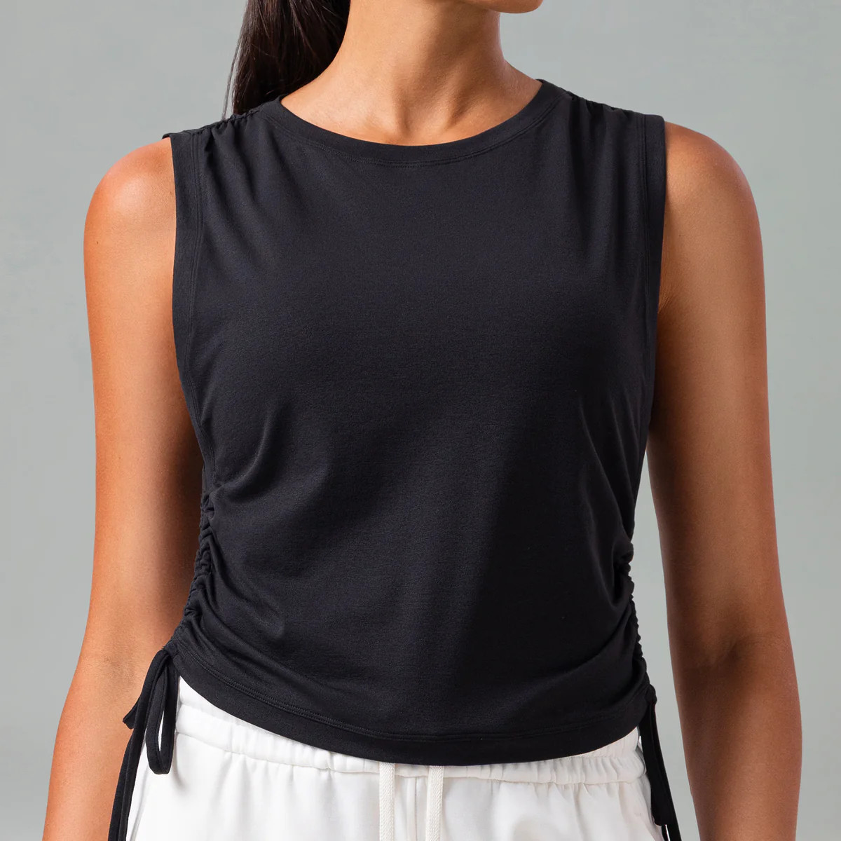 Sorona Adjustable Drawstring Cover-Up Tank Top | Colorfulkoala