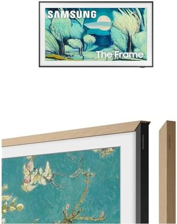 Samsung 55-Inch The Frame LS03F 4K QLED Smart TV (2025) with Modern Teak Frame Customizable Bezel... | Amazon (US)