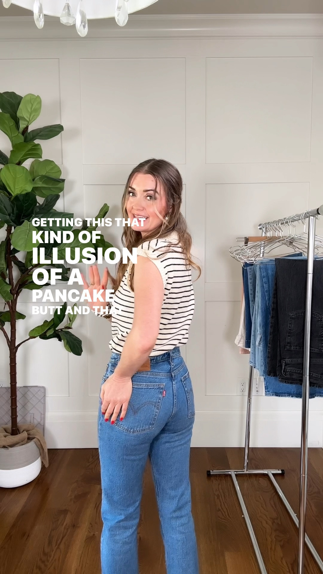 📝💁🏻‍♀️BIG SISTER STYLE TIP:

•Think of your jeans as a bra for your butt- a good pair lift and separate your butt cheeks!

•Your body is unique, so jeans that work for me or for your best friend might not work for you. Keep trying different styles till you find the pair that work best on you!
 
•When looking for jeans that flatter your butt, keep these two principles in mind- 
1-POCKET SIZE AND PLACEMENT:  We want the pockets to be big enough to give definition to each cheek and to be placed close enough that there isn’t an ocean of fabric in the middle.  
2-SEAM PLACEMENT: We are looking for the seam to sit IN the crack. A good pair doesn’t give you a wedgie, but DOES sit in the crack, which provides the visual separation of each cheek. 

STYLE IS A SKILL- ONE YOU CAN TOTALLY LEARN!

#LTKFindsUnder100 #LTKVideo #LTKStyleTip