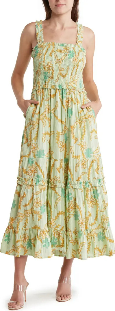 Jailene Floral Print Cotton Maxi Dress | Nordstrom Rack