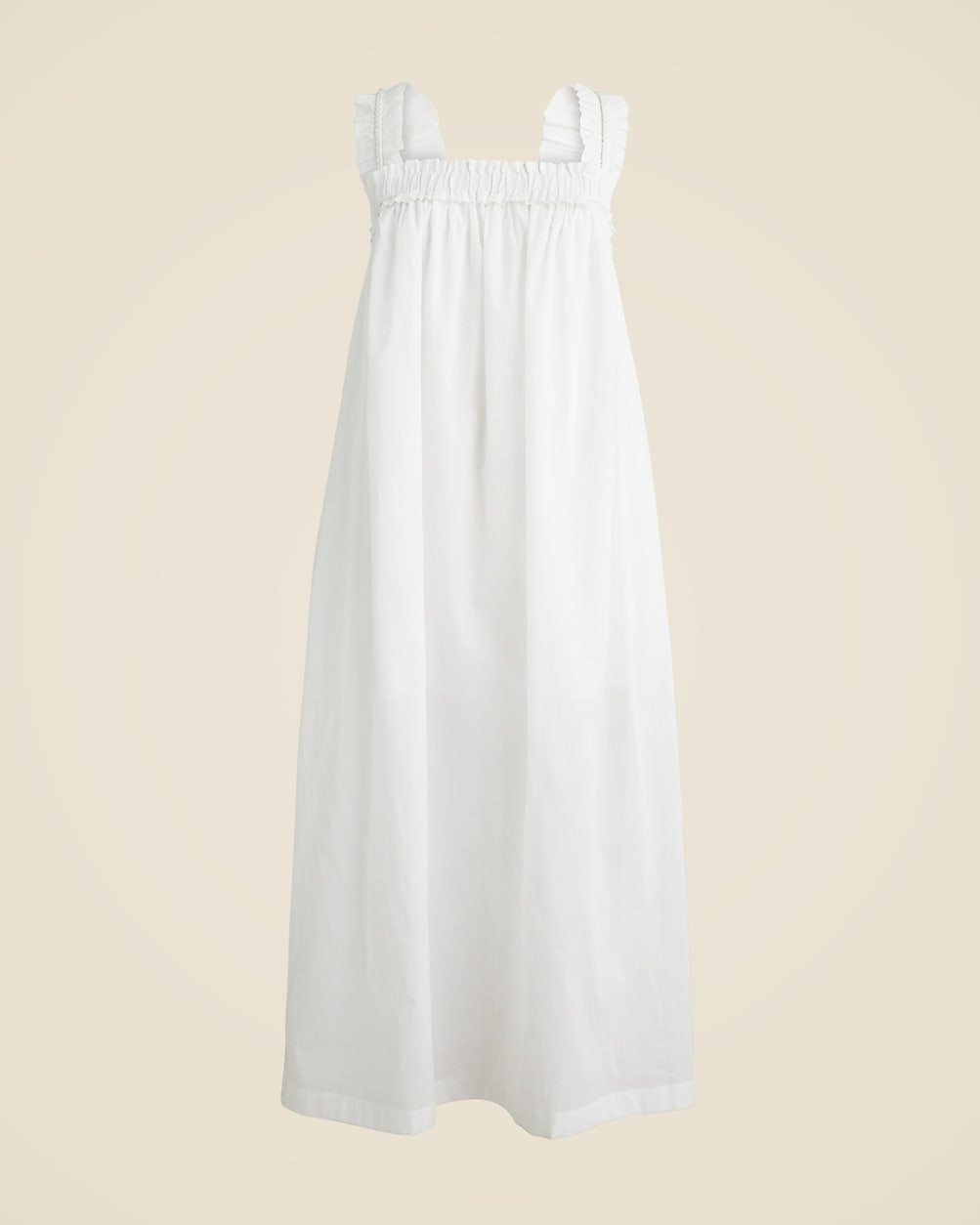 Cotton voile ruffle-trim shift dress | J. Crew US