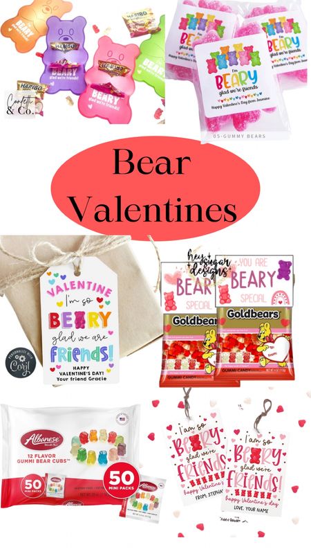 Beary cute Valentines for class, church, friends or family!

#LTKfamily #LTKkids #LTKSeasonal