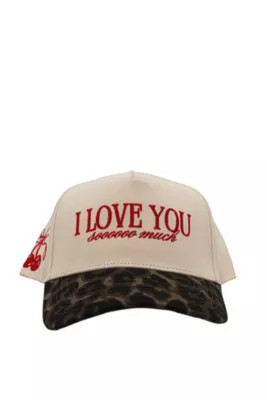 KenzKustomz Women's I Love You Sooooo Much - Leopard Vintage Hat | Belk