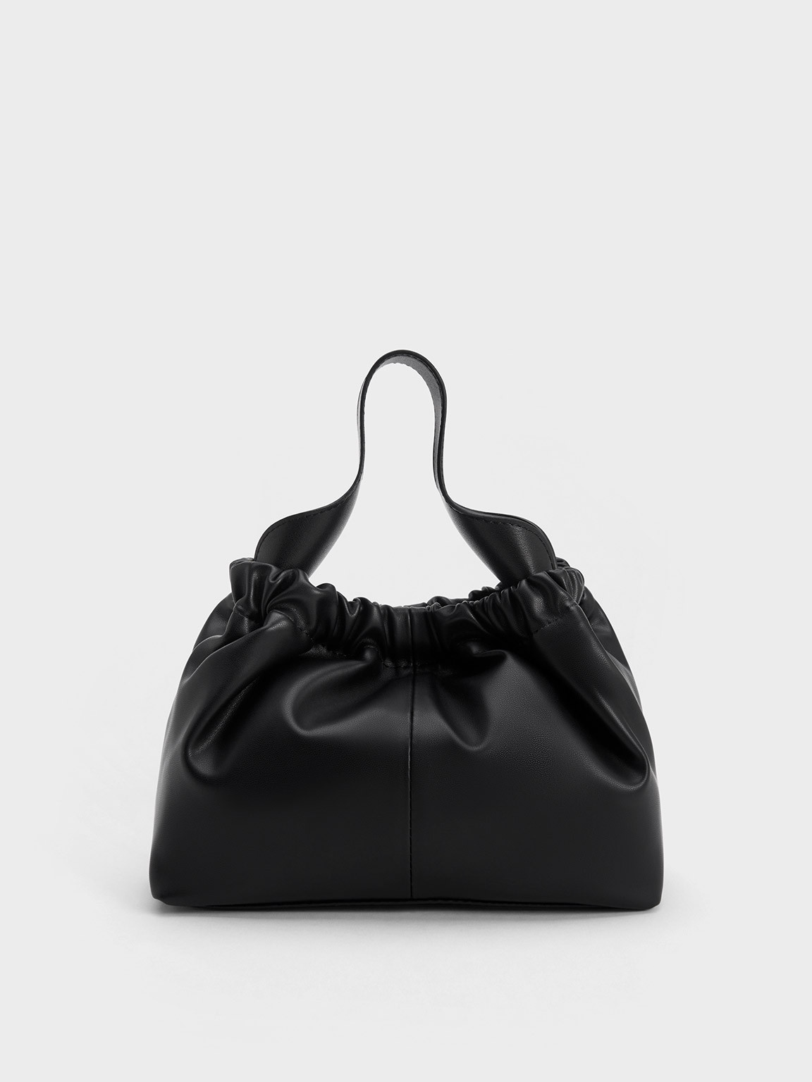 Ally Ruched Slouchy Bag
 - Black | Charles & Keith UK