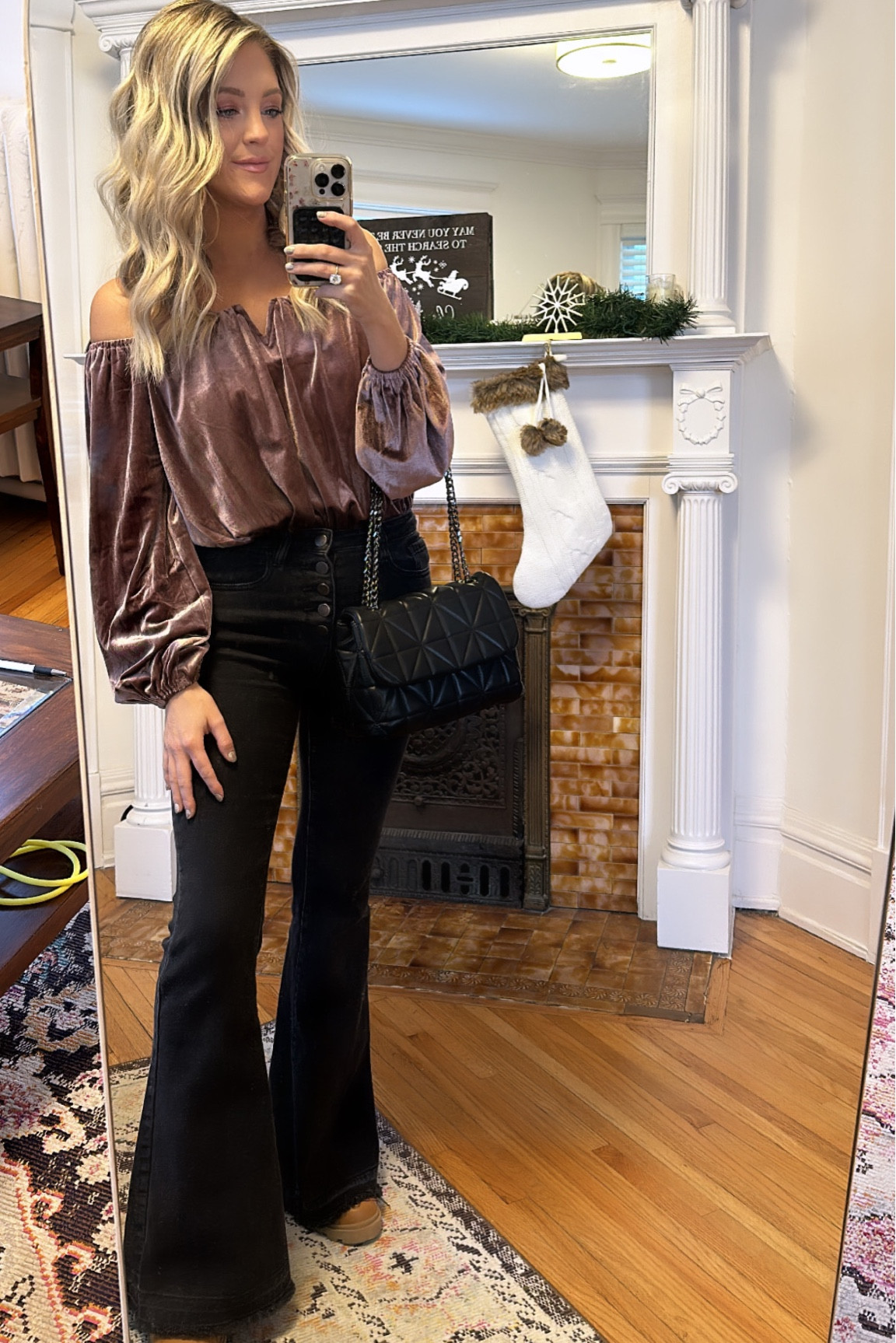 Feelin’ festive today! Wearing sizes: Small top, 3 jeans, & 7 shoe 
Code: ASH20 for 20% off your entire cart 🫶🏼

#LTKHoliday #LTKGiftGuide #LTKworkwear