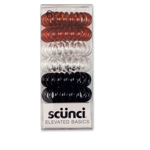 scunci 3 Classic Color Spiral Twisters - 6pk | Target