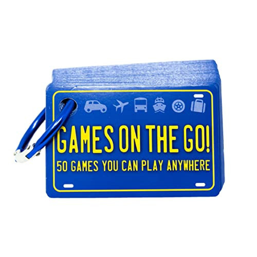 Games on the Go by Continuum Games - Portable Roadtrip Family Games to Challenge and Entertain for 2+ players , Blue | Amazon (US)