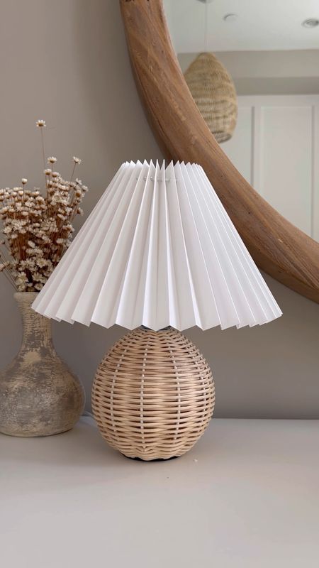 The cutest tiniest little lamp I ever did see! A small rattan lamp, with a pleated shade, for less than $35? Sign me up! Cutest little home decor accent - would look so good in a nursery! 

#LTKhome #LTKunder50