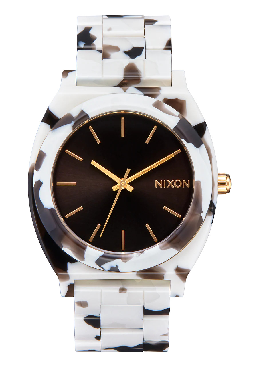 Time Teller Acetate Watch | Black Tortoise | Unisex Acetate | Nixon (US & Canada)