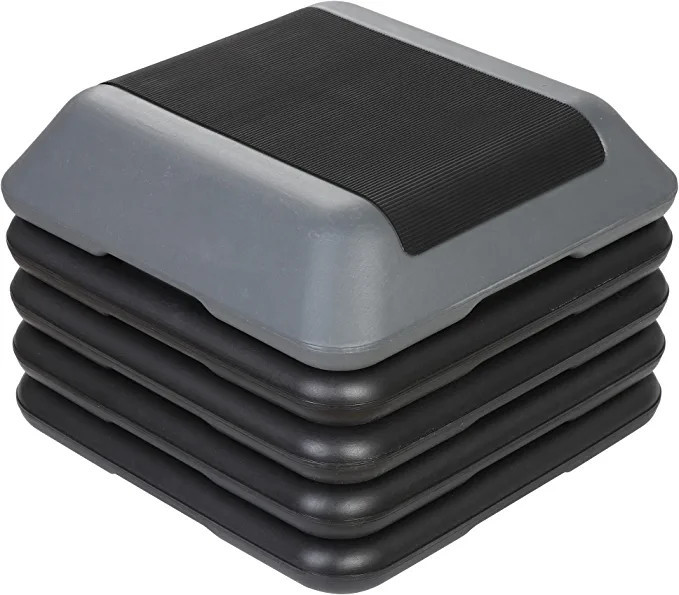 Smartxchoices 16 Inch Adjustable Aerobic Stepper Exercise Workout Step Platform Bench with 4 Rise... | Amazon (US)