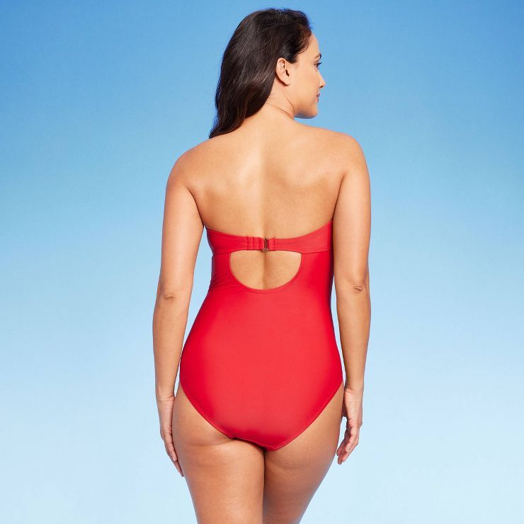 Women's U-Wire Bandeau High Coverage One Piece Swimsuit - Kona Sol™ | Target