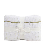 Hand Crafted Scalloped Edge Cotton Quilt | TJ Maxx