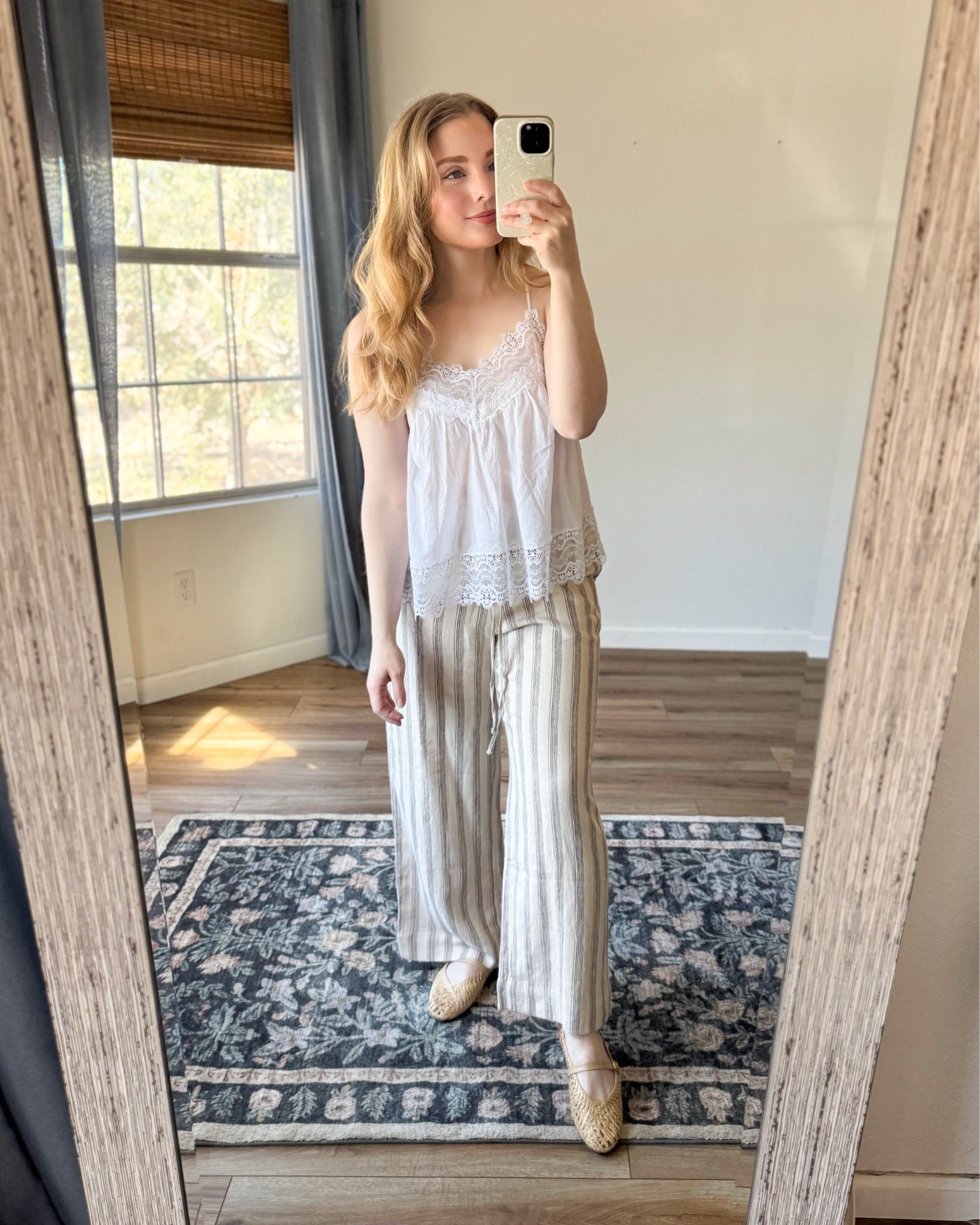 @abercrombie sale happening 6/3 💛 these linen pants have gotten so much wear this spring & now early summer! they are tts, wearing small short.

#LTKxAbercrombie #LTKSeasonal #LTKootd