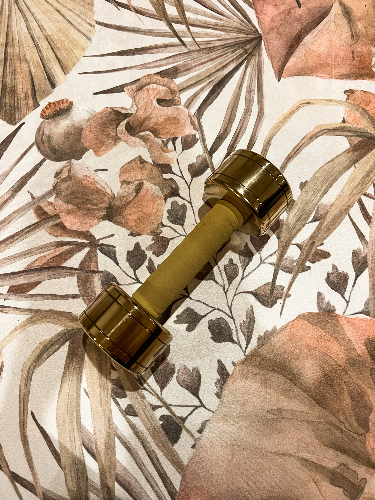 10lb gold dumbbell and yoga mat workout equipment 

#LTKfit #LTKunder50 #LTKsalealert