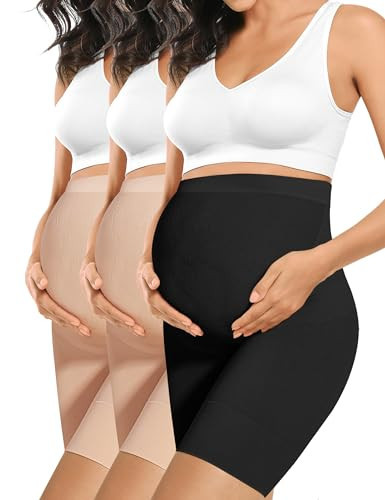 Peauty Maternity Shapewear Maternity Underwear for Women Pregnancy Underwear Post Partum Underwear for Maternity Panties Pregnancy Pants for Women Fajas Para Embarazadas (Nude+Nude+Black M) | Amazon (US)