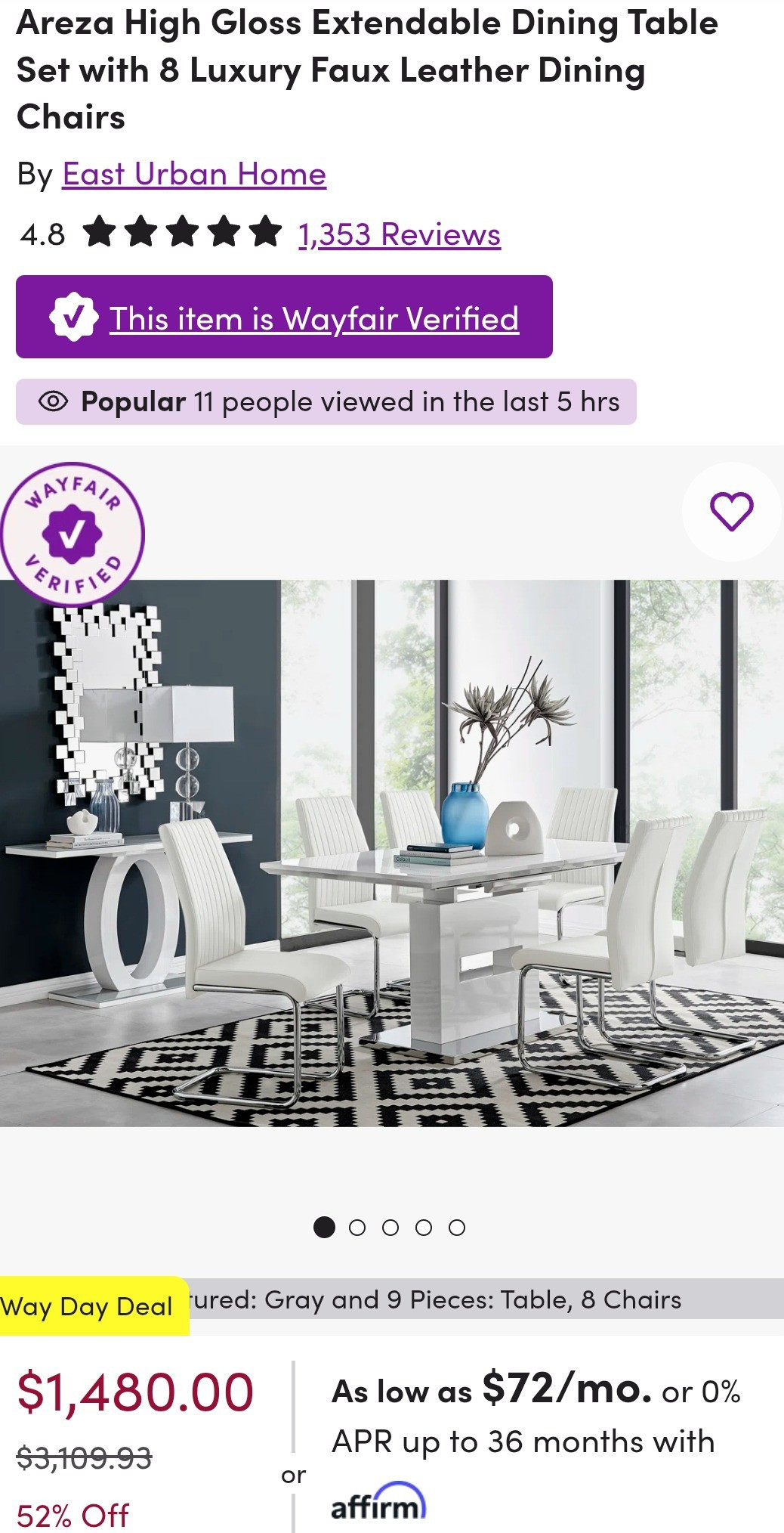 The biggest Wayfair WayDay deals are disappearing FAST—ends tomorrow! 🚨 Flash deals up to 80% OFF, limited stock, and your dream dining table set is already selling out. This is your FINAL chance to shop the semi-annual sale (April 25–27). Don’t wait—cart it NOW before it’s gone! ✨#Wayfair #WayfairWayDay #WayDay #WayDaySale #WayDayDeals #WayfairDeals #FlashSale #LimitedStock #SellingOutFast #UpTo80Off #EndsTomorrow #FinalHours #HurryShop #ShopNow #DealDrop #DiningTableSet #DiningRoomDecor #HomeSale #FurnitureDeals #MegaDiscount #SemiAnnualSale #WayfairFinds #TrendingNow #HomeInspiration #LuxuryDeals #BudgetFriendly #USAHome #ViralDeals #HomeUpgrade #InteriorStyle

#LTKSeasonal #LTKHome #LTKSaleAlert