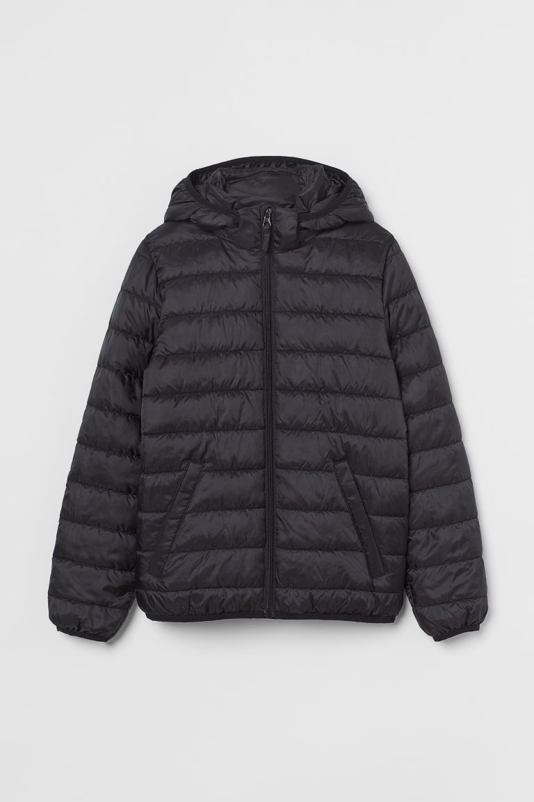 H & M - Lightweight Puffer Jacket - Black | H&M (US + CA)