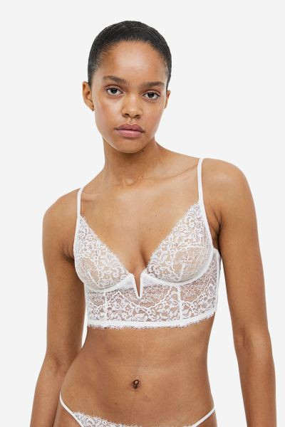 Bustier non paddé en dentelle | H&M (FR, IT, ES, PT, BE)