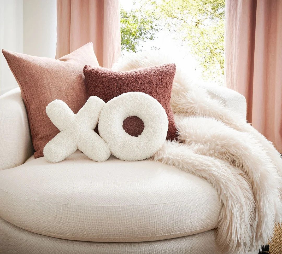 XO Shaped pillow, holiday pillow, fluffy pillow, home gift, fluffy pillow, Valentines gifts,home ... | Etsy (US)