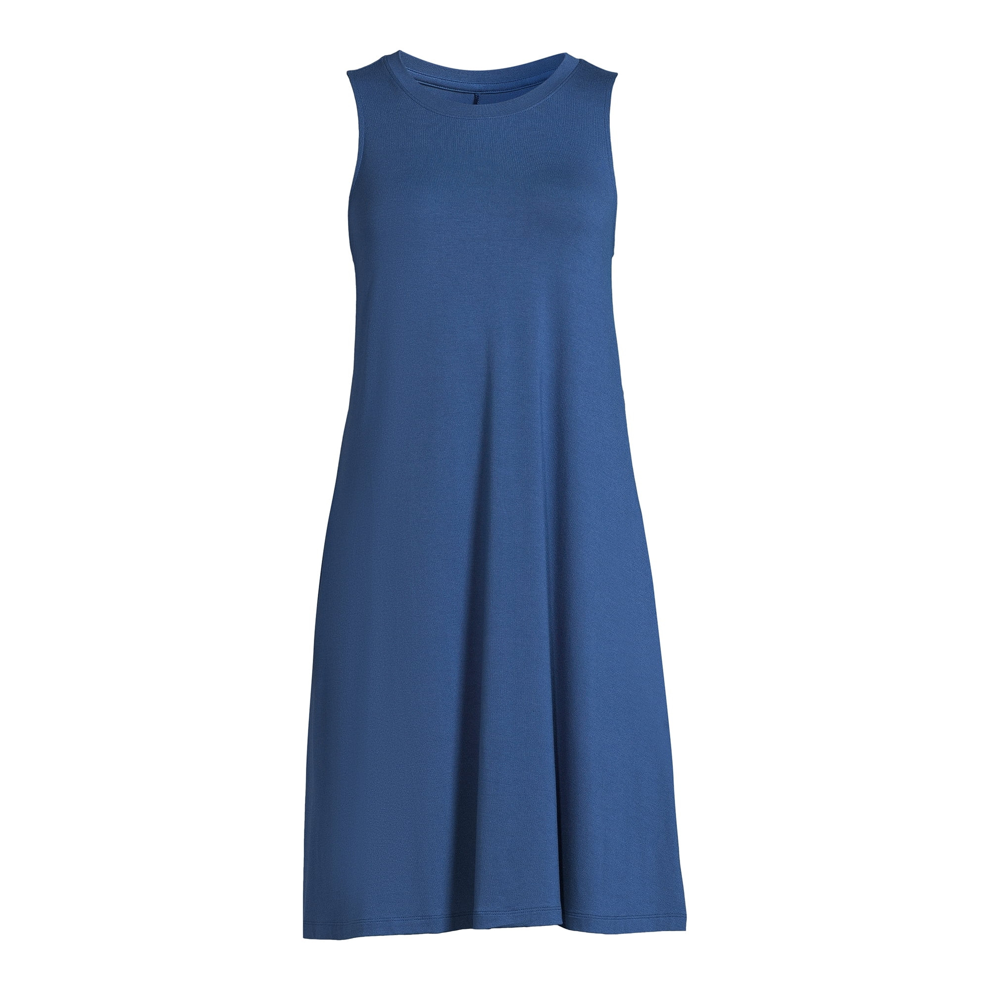 Time and Tru Women's Sleeveless Knit Swing Dress, Sizes XS-XXXL | Walmart (US)