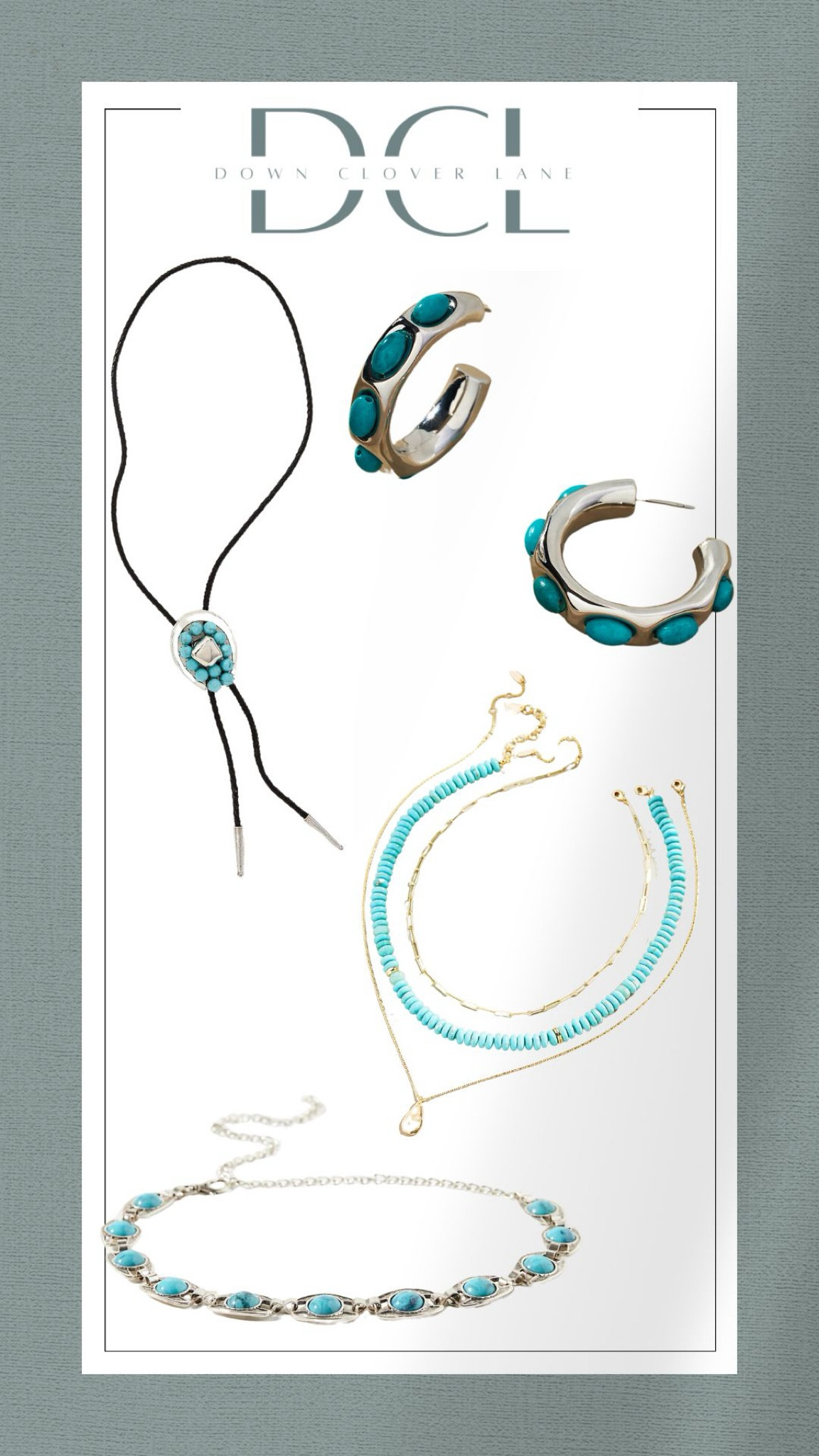 Touch of turquoise !