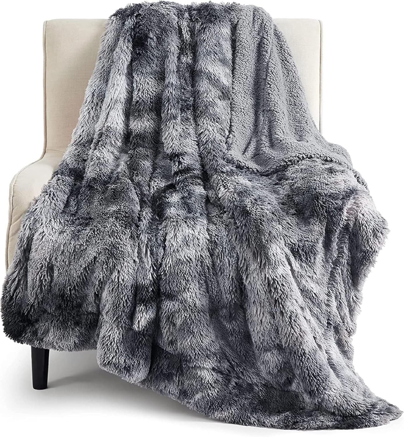 Bedsure GentleSoft Fluffy Fuzzy Faux Fur Throw Blanket for Couch, Soft Sherpa Fleece Cozy Gifts f... | Amazon (US)