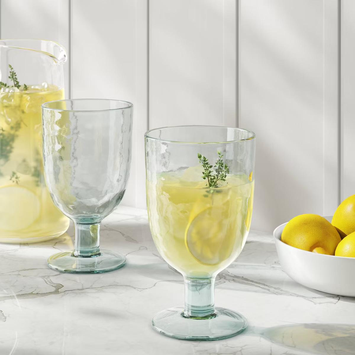 Coastal 15 fl oz Glass Goblet Light Mint Green - Threshold™ | Target