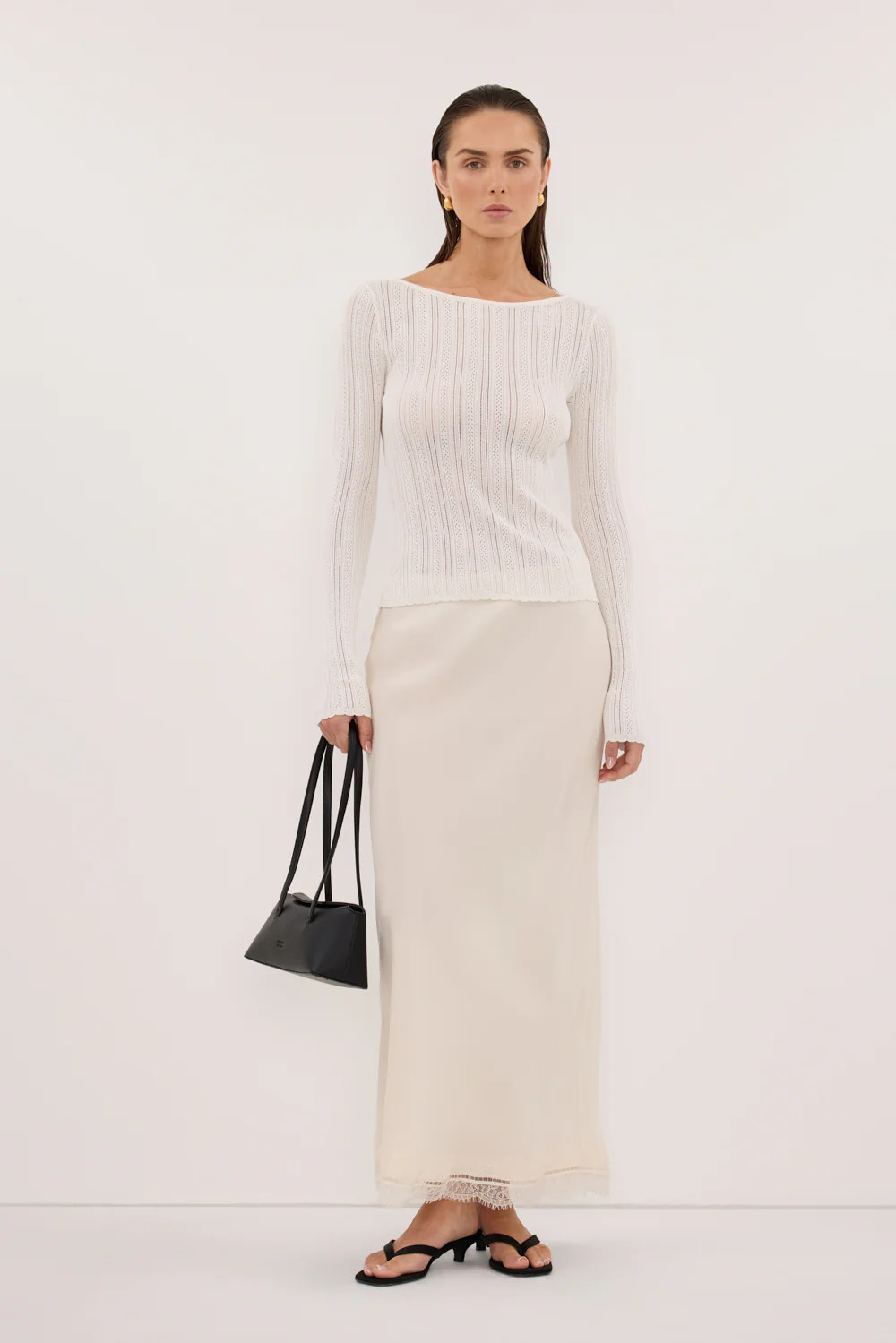 ELENA WHITE POINTELLE LS TOP | DISSH