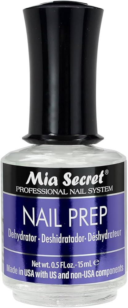 Mia Secret Professional Acid Free Natural Nail Prep Dehydrator, 15ml - Enhanced Bonding Dehydrato... | Amazon (US)