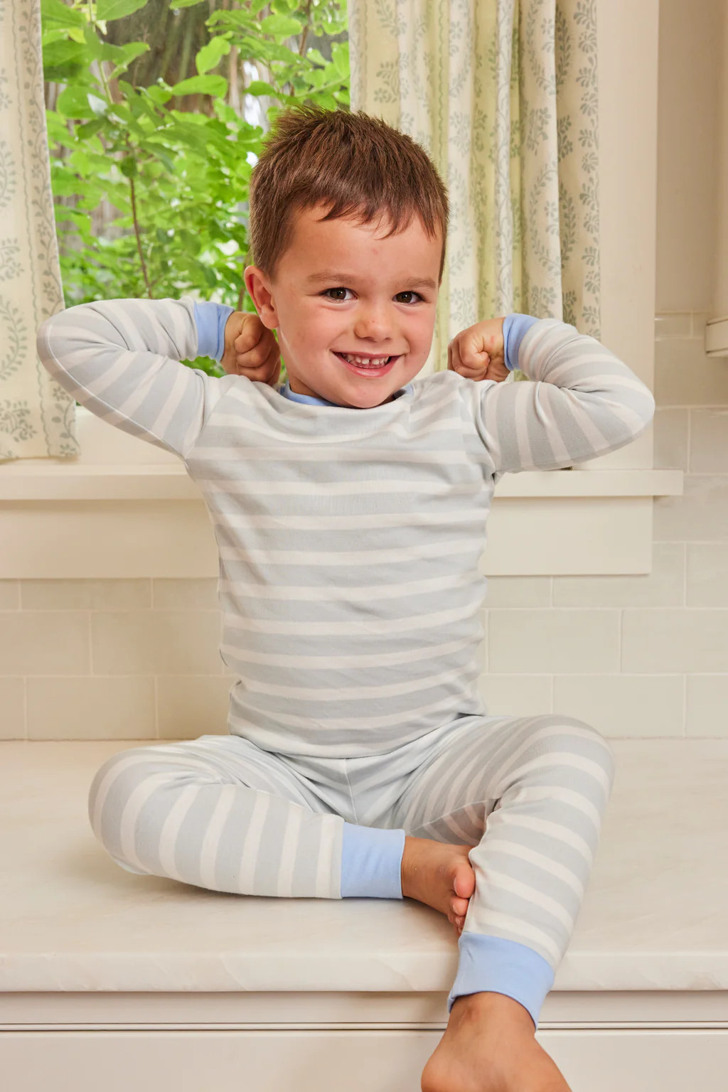 Kids Long-Long Set in Seaside | Lake Pajamas