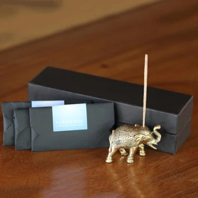 Dilkon Elephant King II Incense Holder and Stick Set Bloomsbury Market | Wayfair North America