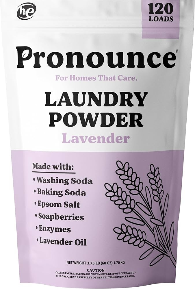 Pronounce Laundry Detergent Powder Alternative | Cleaner Ingredients. Safer for Sensitive Skin. S... | Amazon (US)